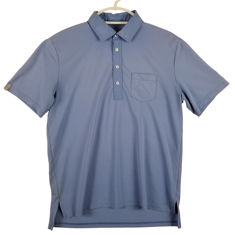 RLX Ralph Lauren Mens Blue Performance Golf Polo Shirt Short Sleeve Size L‎